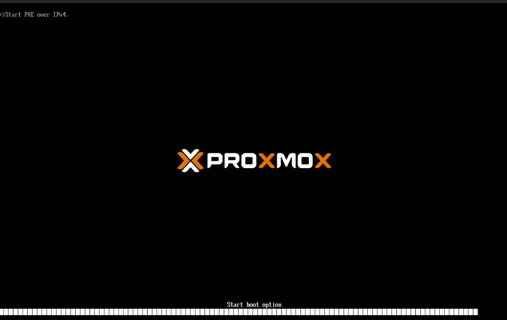 Agent firmware starting PXE over IPv4 (VM example)