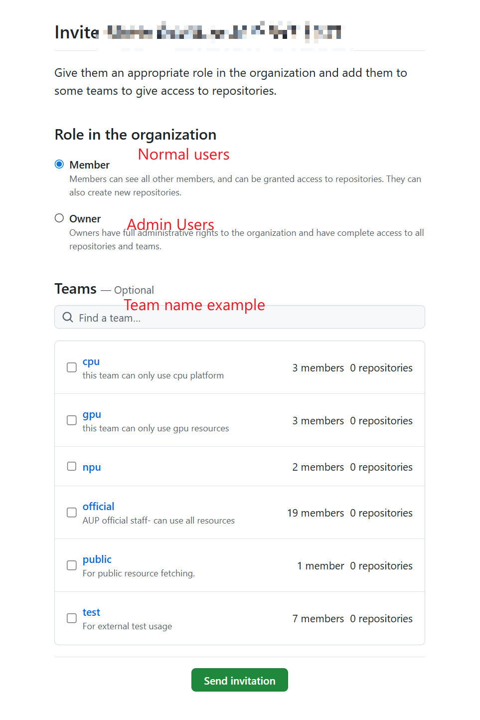 Role and Team Assignment